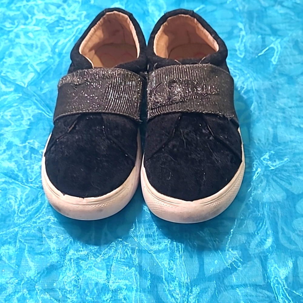 Jessica Simpson big girl's slip on sneaker, size 3.5 black color